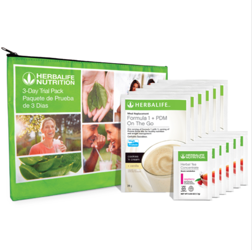 3-Day Trial Pack – Formula 1 Shakes & Herbal Tea Samples
