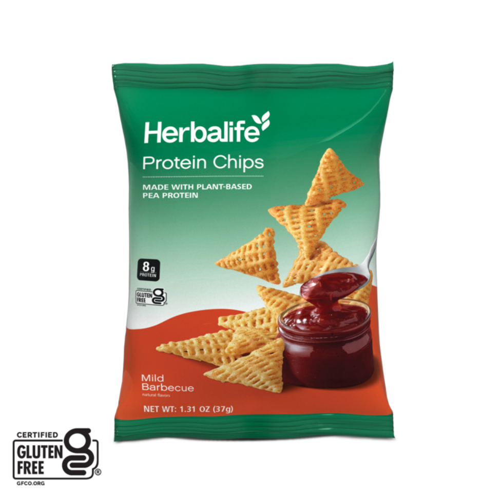 Protein Chips Mild Barbecue – High Protein Toasted Snack, 10-Pack
